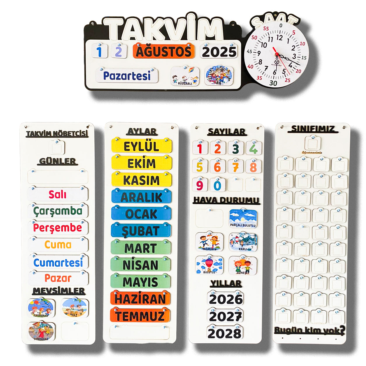 Takvim Saat – Zaman Kavramını Eğlenceli Öğren (Türkçe &İngilizce)