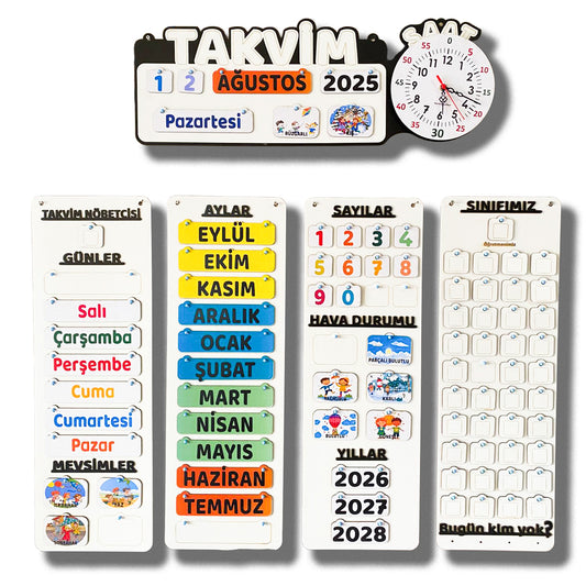 Takvim Saat – Zaman Kavramını Eğlenceli Öğren (Türkçe &İngilizce)