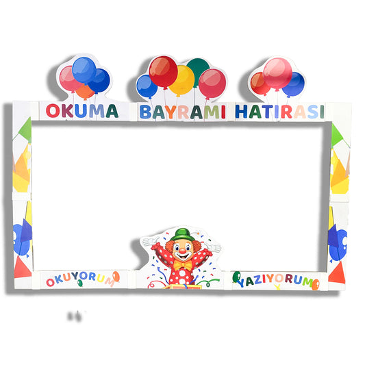 OKUMA BAYRAMI HATIRA FOTOĞRAF ÇEKİM ÇERÇEVESİ