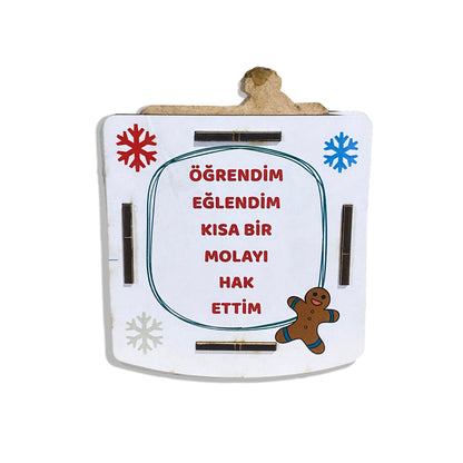 Penguen Temalı Kişiye Özel Ahşap Kumbara