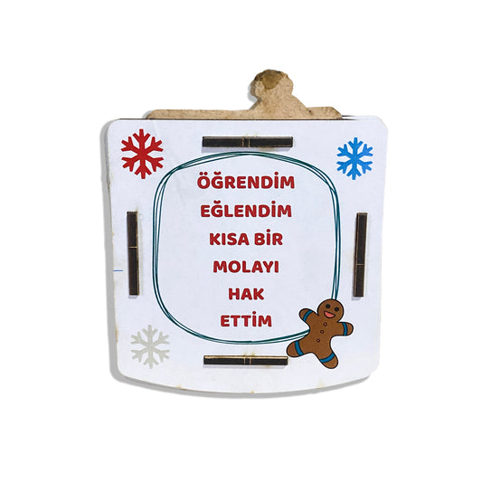 Penguen Temalı Kişiye Özel Ahşap Kumbara